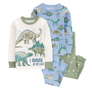 儿童恐龙印花睡衣套装