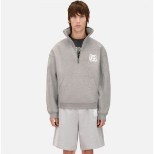 The Kooples Grey sweatshirt with Blazon serigraphy