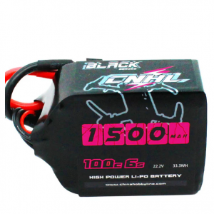 [組合] 2 包 CNHL 黑色係列 1500mAh 22.2V 6S 100C 鋰電池 帶XT60 插頭