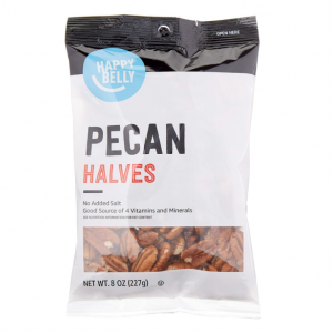 Happy Belly Pecan Halves, No Added Salt, 8 ounce (Pack of 1) @ Amazon