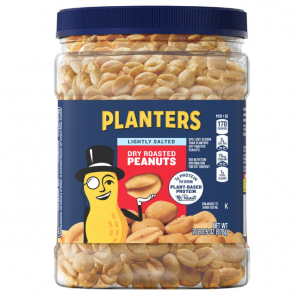 Planters Lightly Salted Dry Roasted Peanuts (6 ct Pack, 2.2 lb Containers) @ Amazon