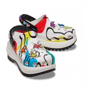 Crocs UK官網 Keith Haring印花厚底洞洞鞋5折熱賣