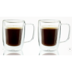 Henckels Cafe Roma 2-pc Double Espresso Glass Mug Set