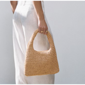 38% Off Natural Fiber Shoulder Bag @ MANGO