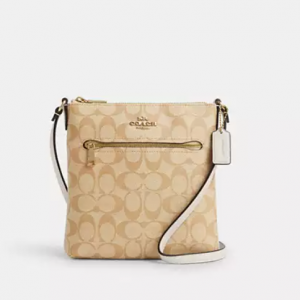 Coach Mini Rowan File Bag In Signature Canvas