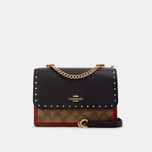 Coach Klare Crossbody Bag In Signature Canvas With Rivets