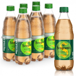 Seagram's Ginger Ale, 6 pack, 0.5L Bottles @ Amazon