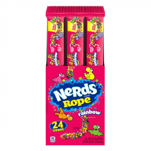 Nerds Rope Rainbow Candy, 0.92 Ounce Package, 24 Count, Pack of 1 @ Amazon