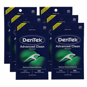 DenTek Triple Clean Advanced Clean Floss Picks, 20 Count, 6 Pack @ Amazon