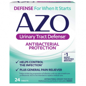 AZO Urinary Tract Defense Antibacterial Protection, 24 Count (Pack of 1) @ Amazon