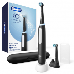 Oral-B iO Deep Clean Rechargeable Electric Powered Toothbrush, Black with iO Series 3 @ Amazon