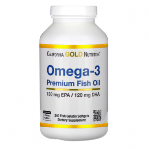 California Gold Nutrition, Omega-3,优质鱼油,240 粒鱼明胶软胶囊