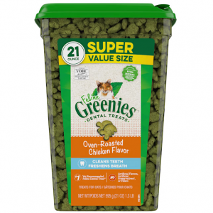 Feline Greenies 天然烤鸡味成年猫牙齿保健零食21oz
