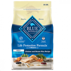 Blue Buffalo 成犬鸡肉糙米狗粮,30 磅