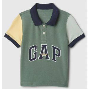 (K)GAPアーチロゴ カラーブロックポロシャツ (幼児)
