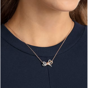 30% Off Lifelong Bow pendant Bow, White, Mixed metal finish @ Swarovski AU