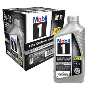 Mobil 1 5W-30 6 pk, 1 quart bottles @ Sam's Club