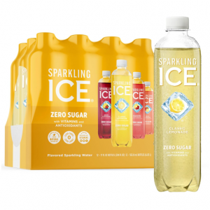 Sparkling Ice Lemonade Variety Pack, Flavored Sparkling Water, 17 fl oz, 12 count @ Amazon