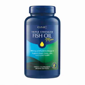 GNC  小粒版 三倍强效鱼油 120粒