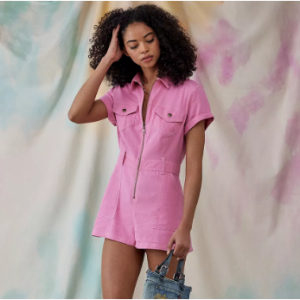 50% Off BDG Axel Linen Utility Playsuit @ Urban Outfitters UK