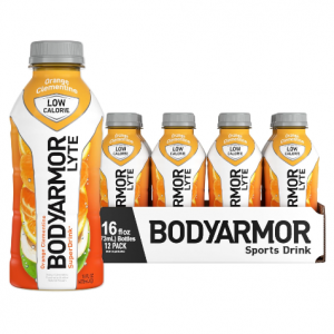 BODYARMOR LYTE Sports Drink Low-Calorie Sports Beverage, Orange Clementine (Pack of 12) @ Amazon