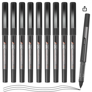 50% off M&G 10 Pcs Fine Point Pen Liquid Rollerball Pens, 0.5mm @Amazon