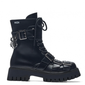 67% Off The Curse Of The Black Widow Boots - Black @ Koi Footwear