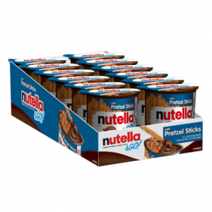 Nutella & GO! Bulk 12 Pack, Hazelnut and Cocoa Spread with Pretzel Sticks, 1.9 oz Each @ Amazon