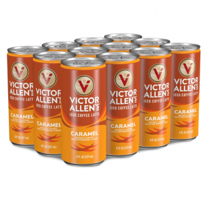 Victor Allen's Coffee Caramel Iced Canned Latte, 8oz Cans (12 Pack) @ Amazon