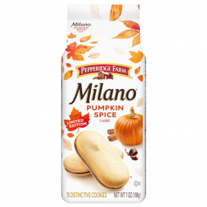 Pepperidge Farm Milano Cookies, Pumpkin Spice, 7 oz. Bag @ Amazon