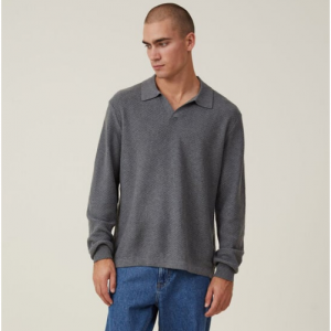 80% Off Jimmy Long Sleeve Polo @ Cotton On