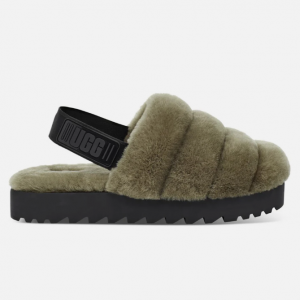 UGG super fluff 女士羊毛拖鞋