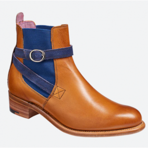 Barker Shoes - Alexandra - Cedar Calf / Blue Strap for £275