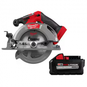 Milwaukee M18 FUEL 18V 鋰離子無刷無繩 6-1/2 in. 圓鋸，帶高輸出 XC 8.0 Ah 電池 @ HomeDepot