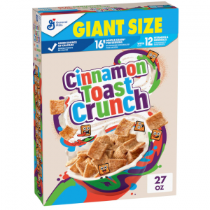 Original Cinnamon Toast Crunch Breakfast Cereal, 27 OZ Giant Size Box @ Amazon