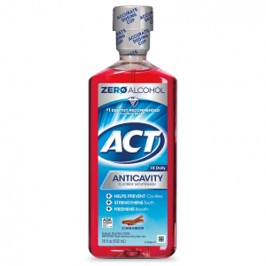 ACT Anticavity Fluoride Rinse Cinnamon 18 oz @ Amazon