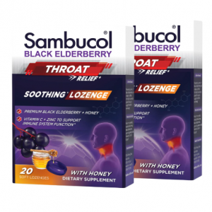 Sambucol Black Elderberry Throat Lozenge - 2 Pack (40 Total Pastilles) @ Amazon