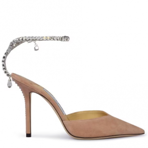 50% Off JIMMY CHOO Saeda 100 Suede Pumps @ Flannels