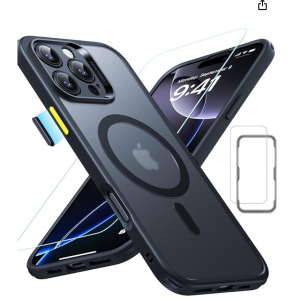 $6.40 off ESR for iPhone 16 Pro Case (4 in 1) Set, Translucent Matte Case with Screen Protector 