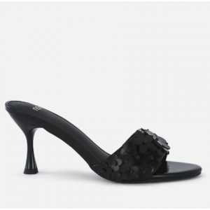 67% Off Yearning Black Low Heels @ Novo Shoes