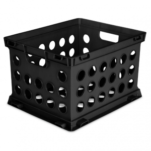 Sterilite Plastic Storage Cube / File Crate, 17 1/4” L x 14 1/4” W x 10 5/8” H @ Walmart