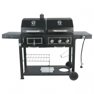 RevoAce Dual Fuel 3 Burner Gas & Charcoal Combo Grill, Black with Stainless @ Walmart