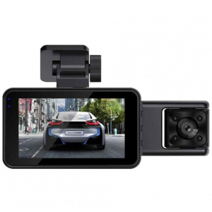 3-Channel Car Dash Cam, 1080P Built In WiFi Dash Camera Front Inside Rear for $38.59 @Chinavasion