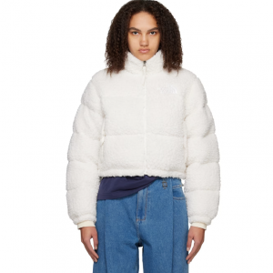 70% Off The North Face White Nuptse Down Jacket @ SSENSE