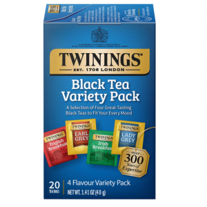 Twinings Variety Black Tea Bags, 20 Count (Pack of 6) @ Amazon