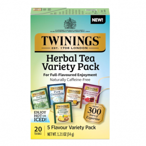 Twinings Assorted Herbal Tea Bags, 20 Count (Pack of 6), Enjoy Hot or Iced @ Amazon