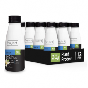 Soylent Complete Protein Shake, Vanilla, 30g Protein, 11oz (12 Pack) @ Amazon