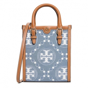 55% Off Tory Burch Women's Monogram Denim Mini Tote @ Amazon