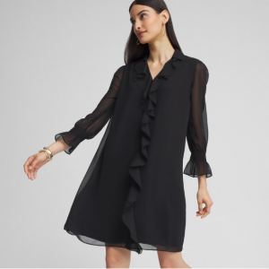 50% Off Ruffle Front Shirt Dress @ Chico's