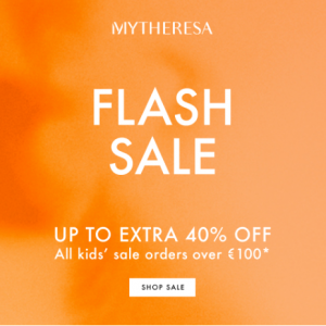 Mytheresa US 折扣区儿童服饰满$100低至额外6折特惠